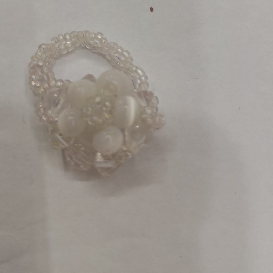 Bead ring for women 8/0 m bead niche original design pure handcrafted lovely fresh floral ring 97 thumbnail