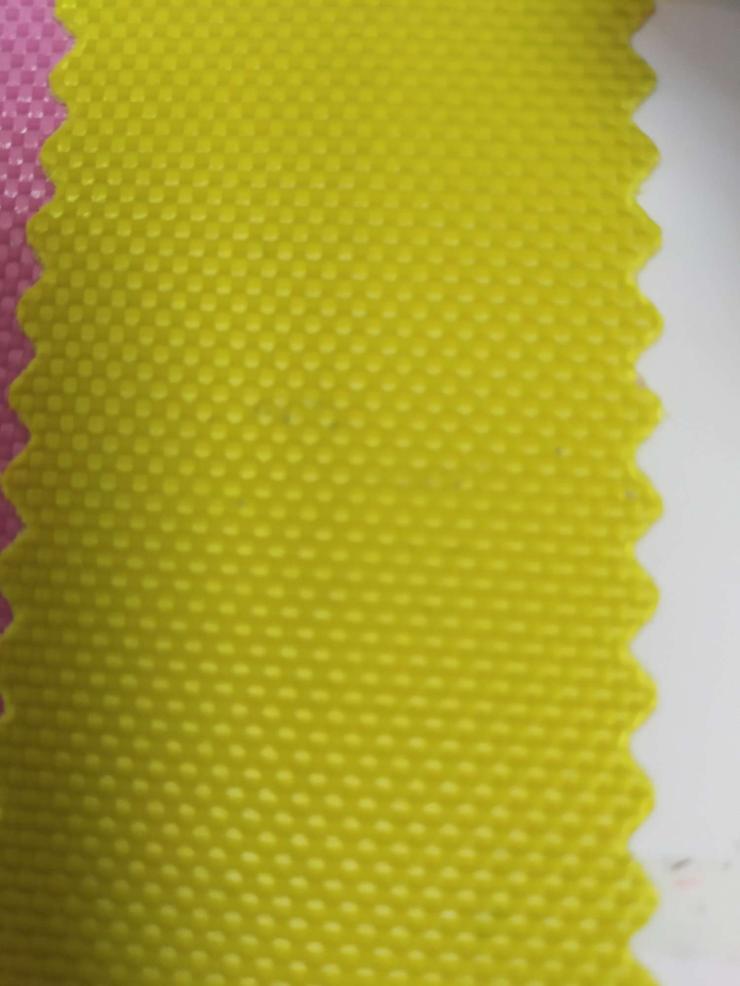 TY-- 056 1680D single-strand pvc 6# golden yellow details Picture