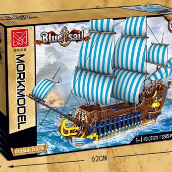 031011 Blue Sail, 3265pcs