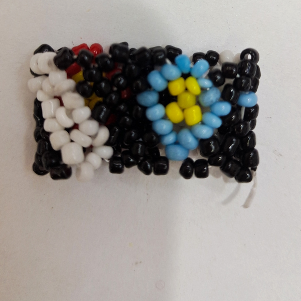 Indian Pop Pop Bohemian Ethnic style Handmade 6/0 m bead elastic ring 41 thumbnail