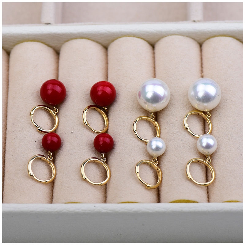 耳钉/新款/10k金耳钉/钛钢耳钉/耳针配件产品图