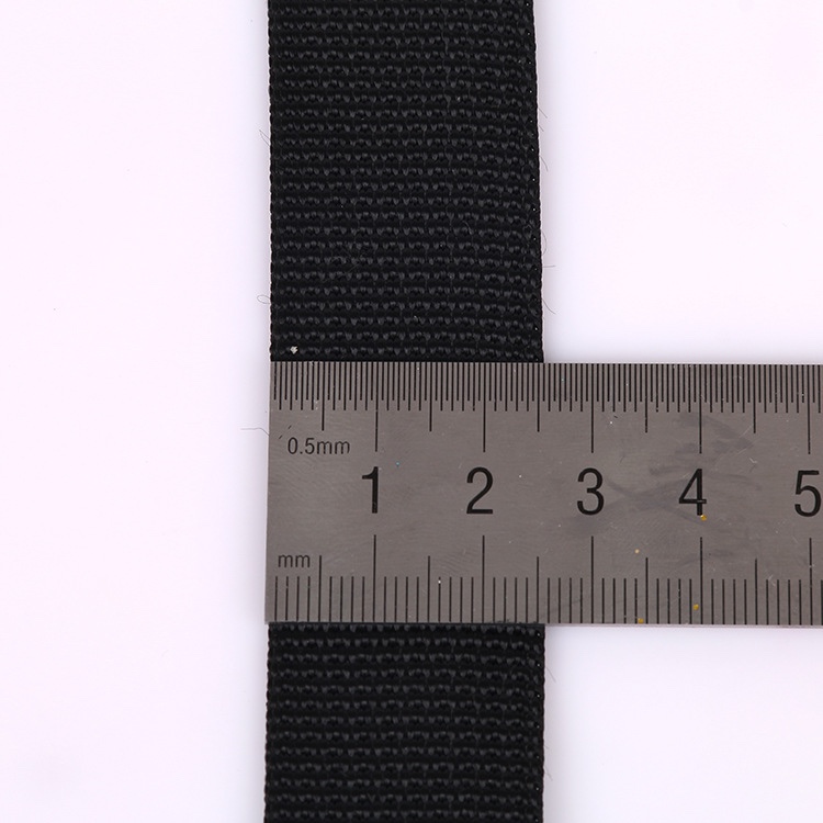 Black environmental protection 2.5 small pit with fine pit pattern hand ribbon Pit pattern bag belt bag belt: 10#