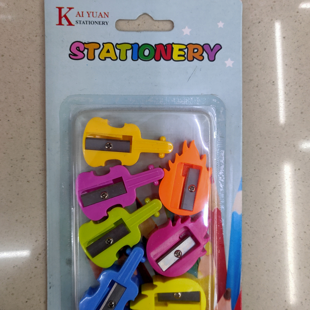 7 shaped pencil sharpener suction cards