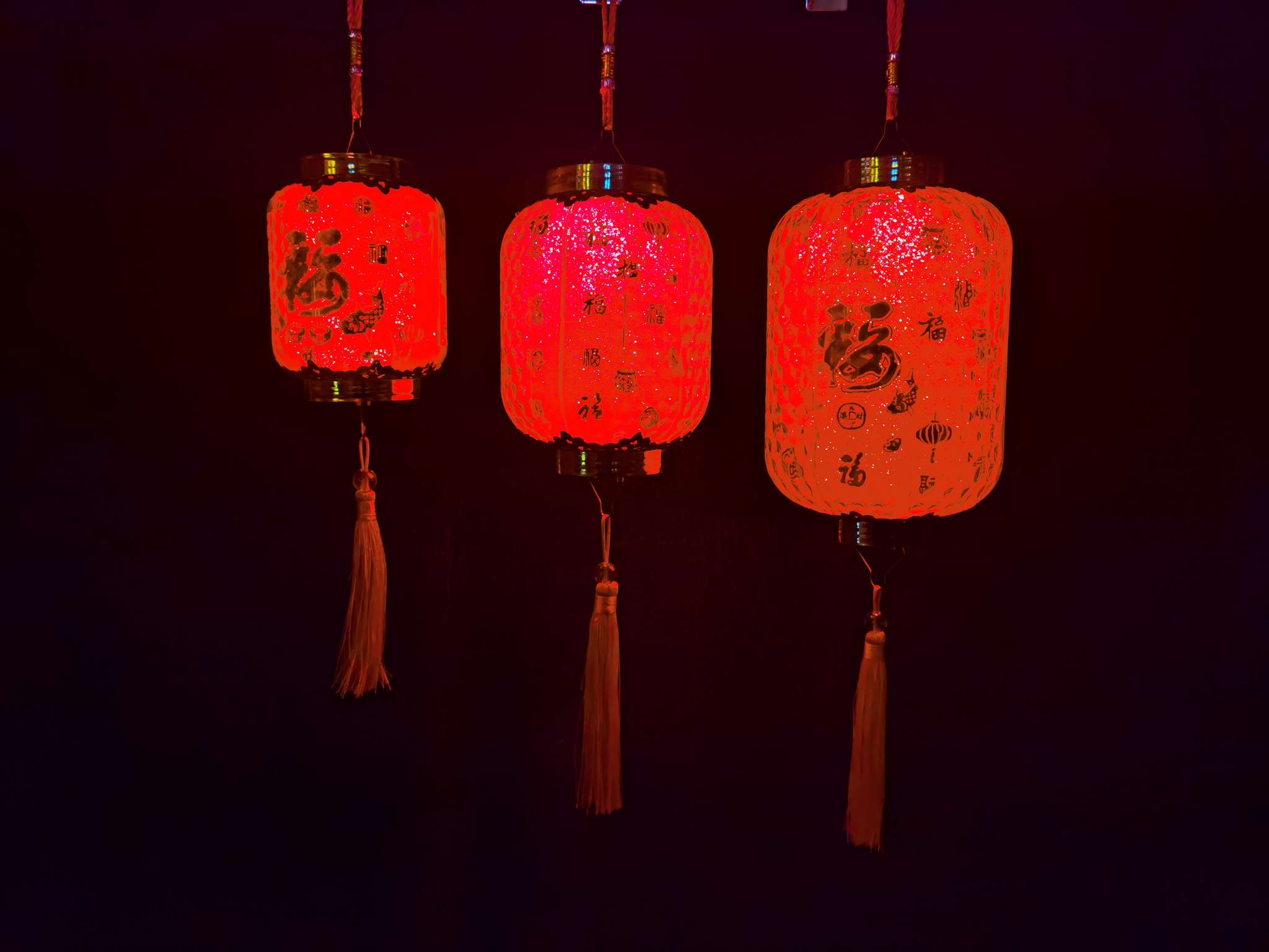New Year's Day Children's Lantern Light Battery Fu Character Crystal Battery Small Lantern Hanging Kindergarten Dance Props Specification drawing