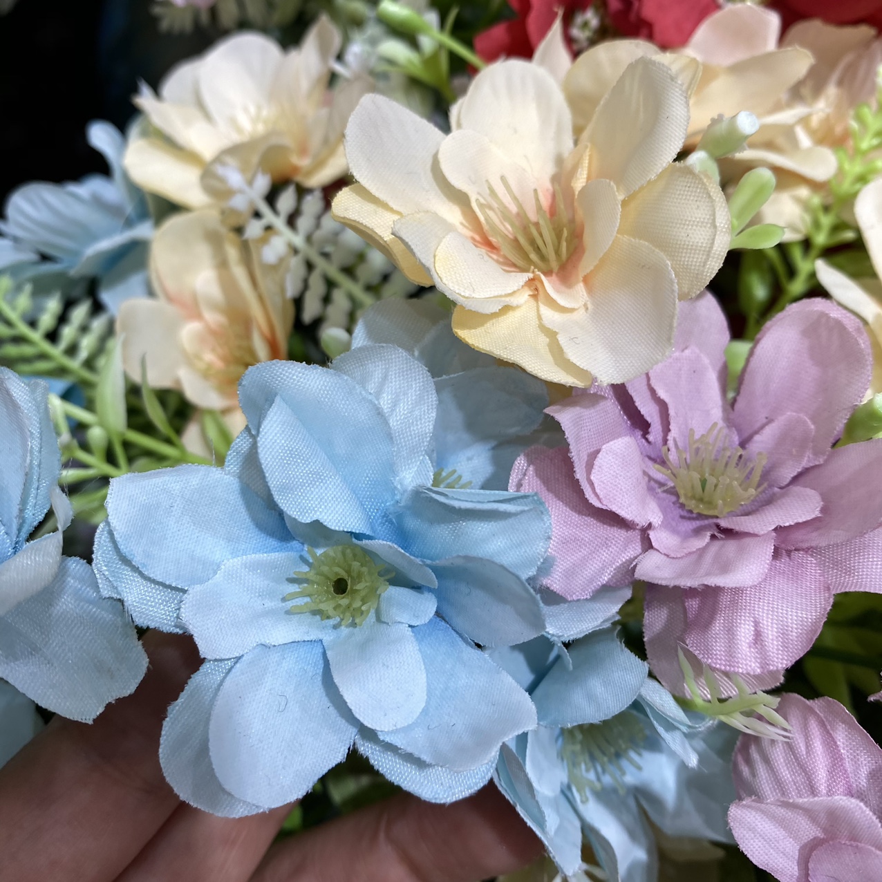 Blue cherry blossom