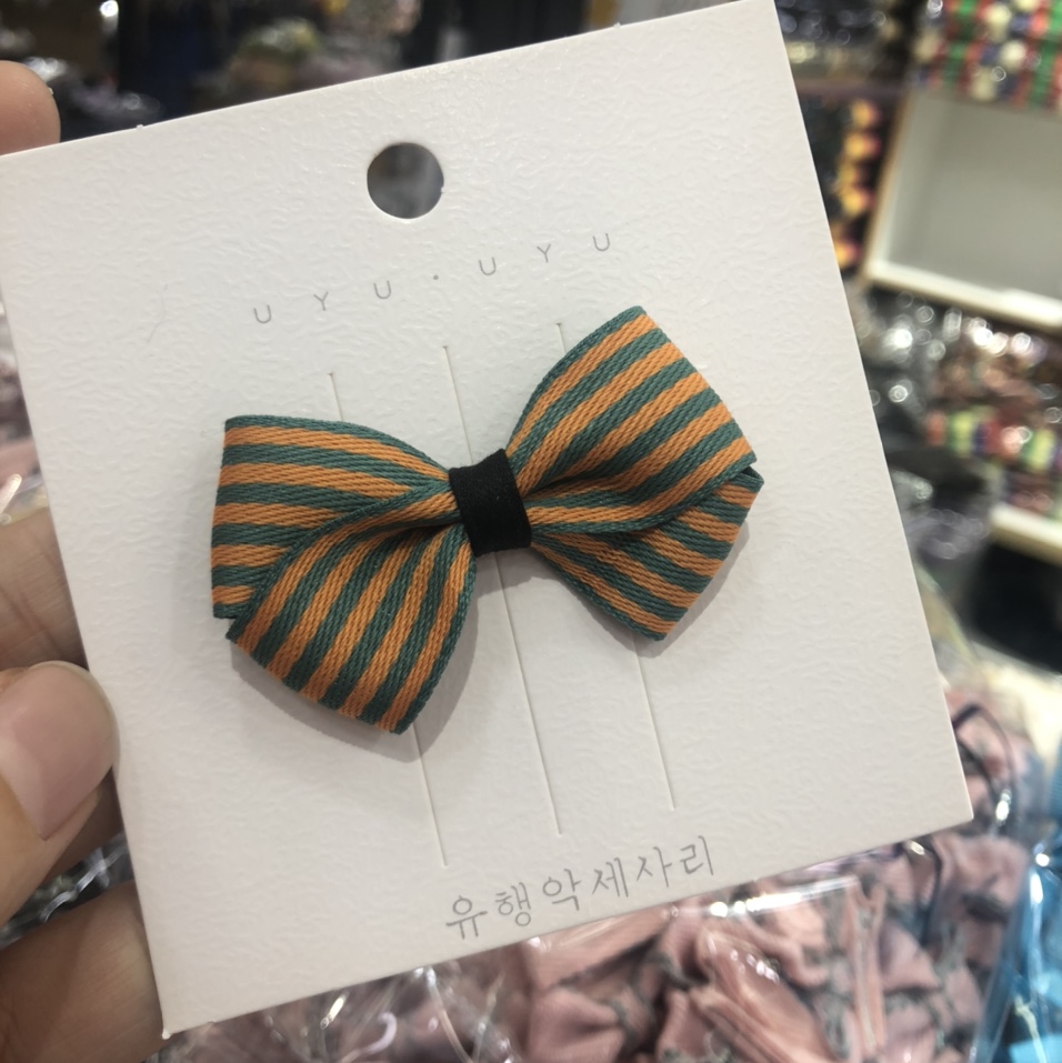 黄绿撞色条纹全包布夹绚丽多彩美滋滋超好看仙女必备