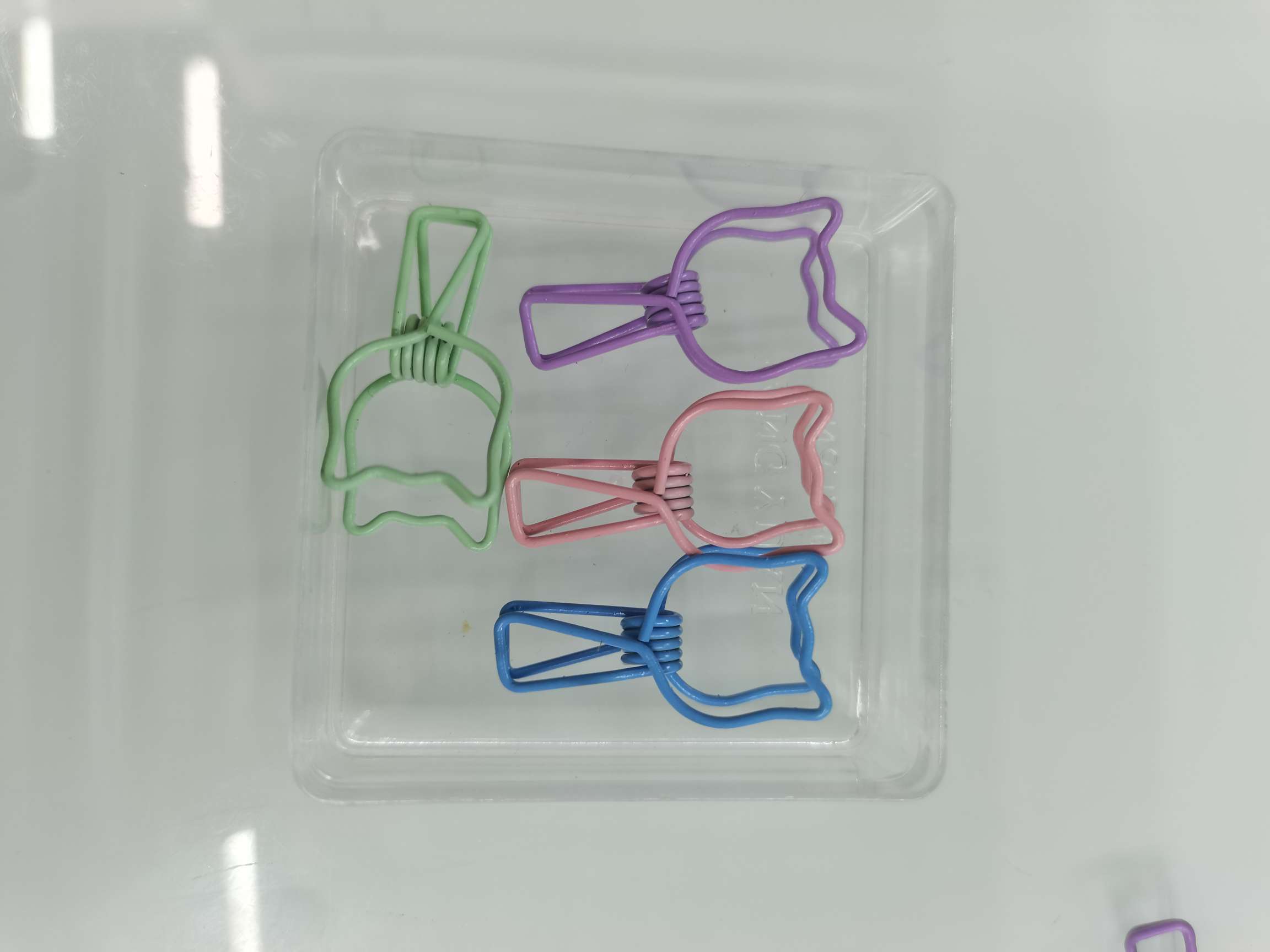 电泳亮彩创艺猫夹，鱼尾夹，五角星，梅花夹工艺夹产品图