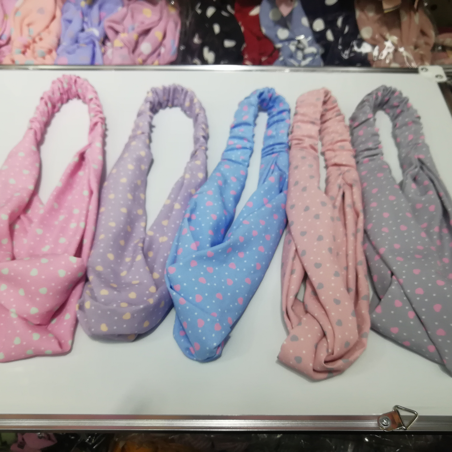 Korean love cross headband