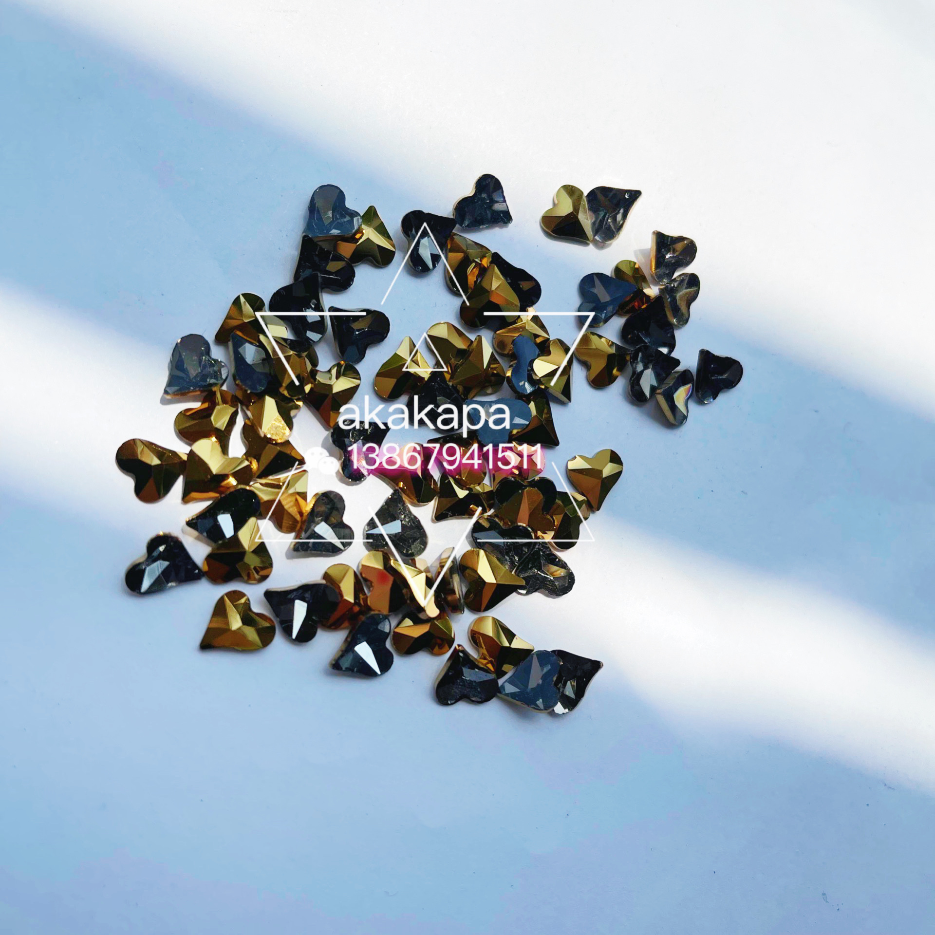 Abnormal-Shaped Drill Flat Bottom Drill Wedding Dress Drill Xiuhe Suit Sticky Hot Drill Mine Gold Specification drawing