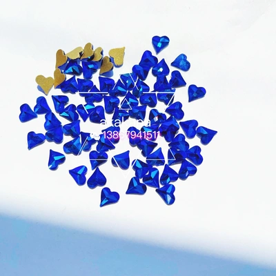 Shaped Drill Flat Bottom Drill Wedding Dress Drill Xiuhe Dress Sticky Hot Drill Blue Ab