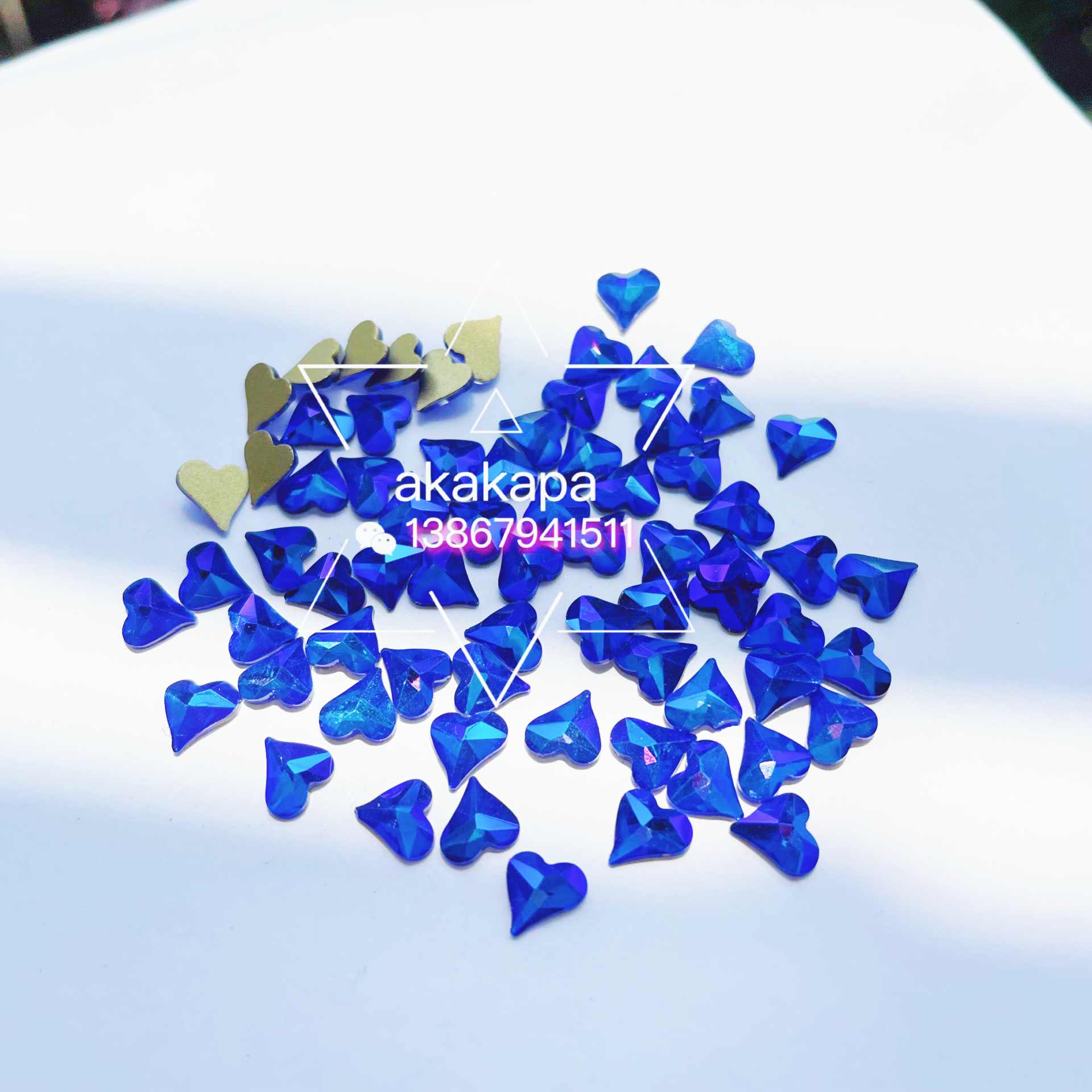 Shaped Drill Flat Bottom Drill Wedding Dress Drill Xiuhe Dress Sticky Hot Drill Blue Ab Specification drawing