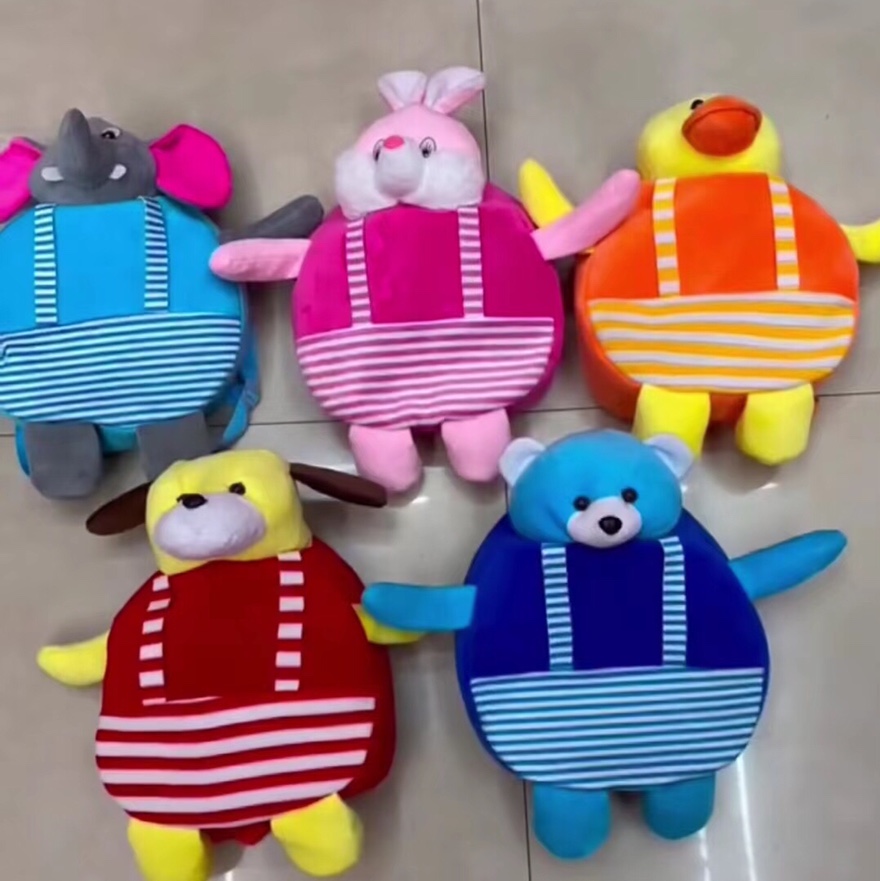 Kindergarten 0-1-3 years old baby plush bag children early education dog backpack