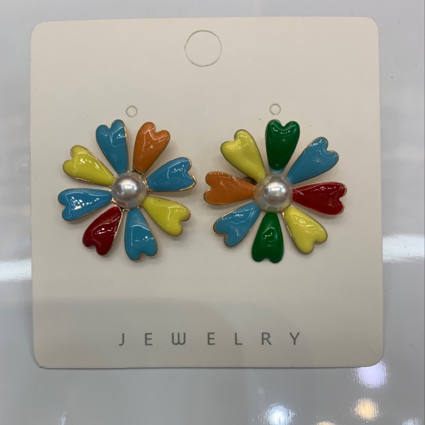 Fashion simple style design colorful earrings beautiful jewelry 4385-75 thumbnail