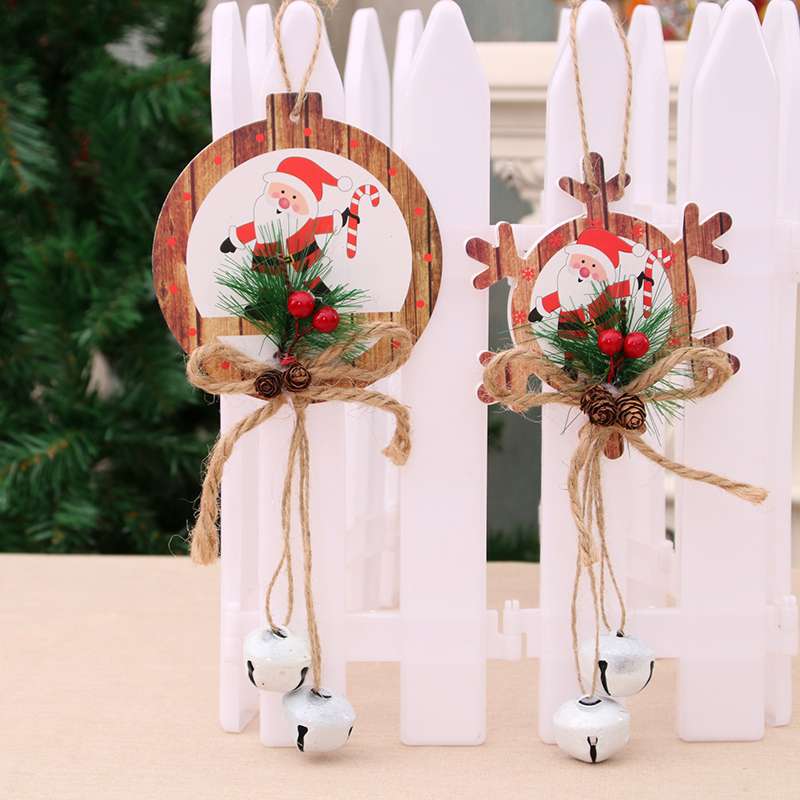 圣诞装饰品 圣诞节木质挂件儿童礼物圣诞树挂牌 场景装饰挂件18详情图4