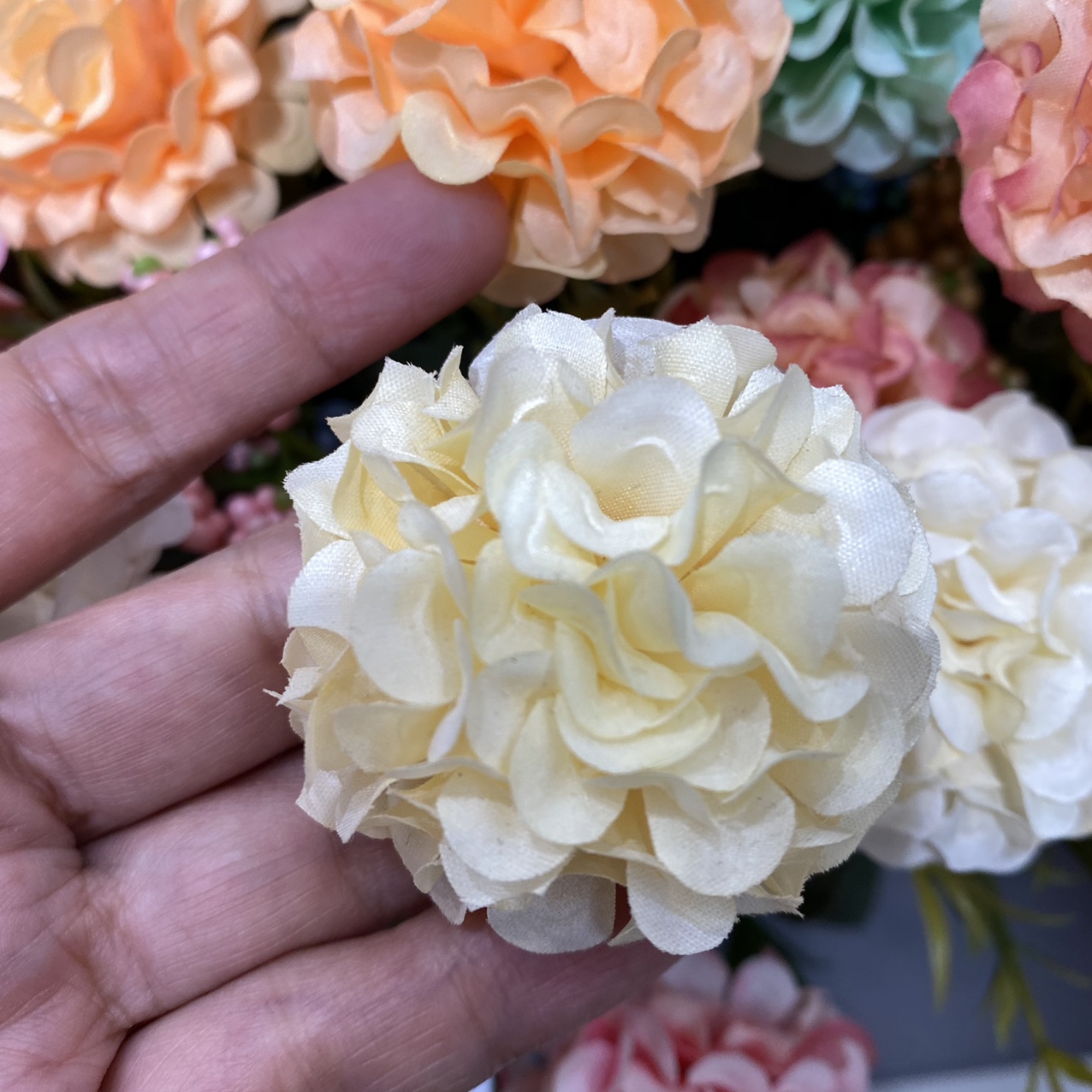 Small milky white bulb flowers