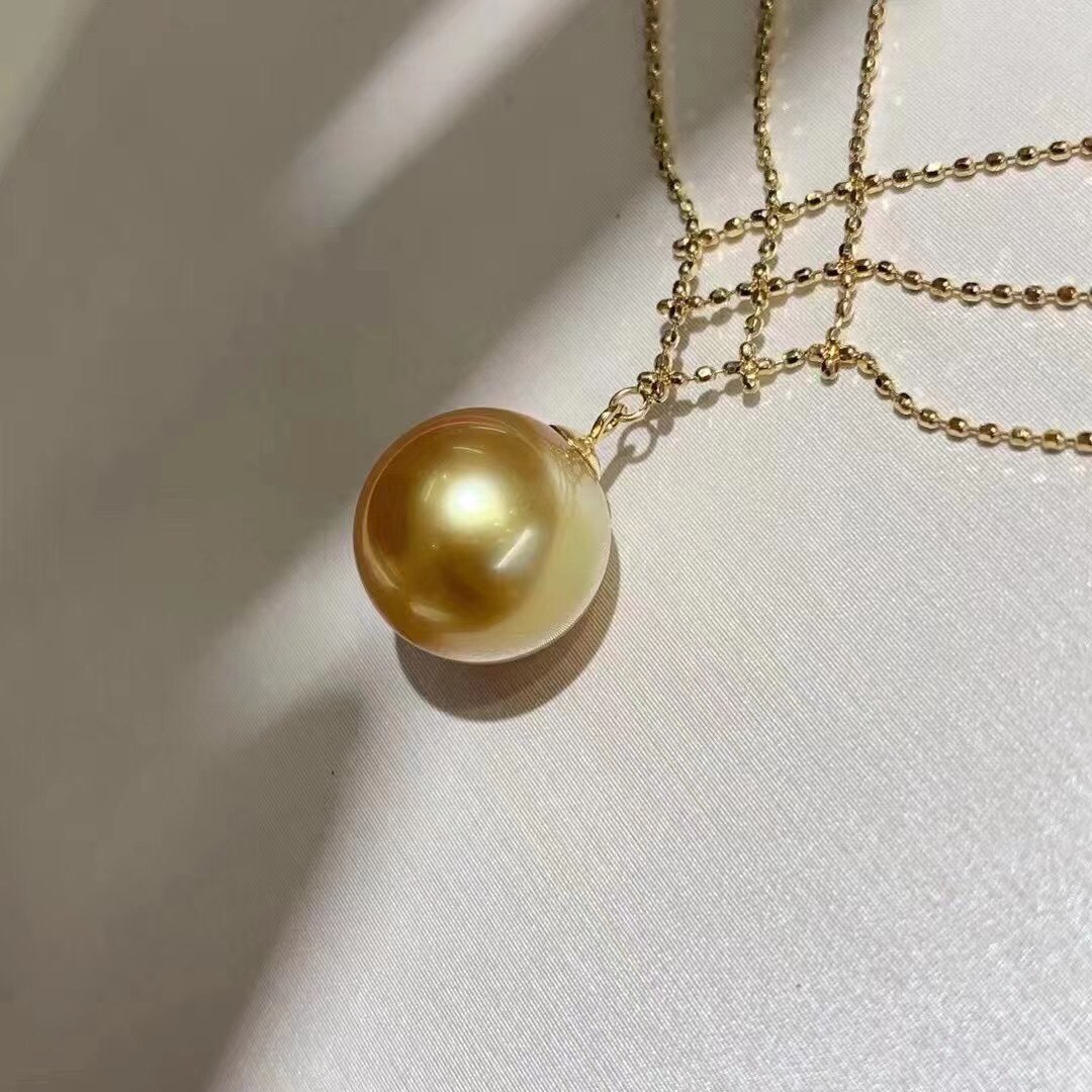 11一12mm浓金珍珠吊坠产品图