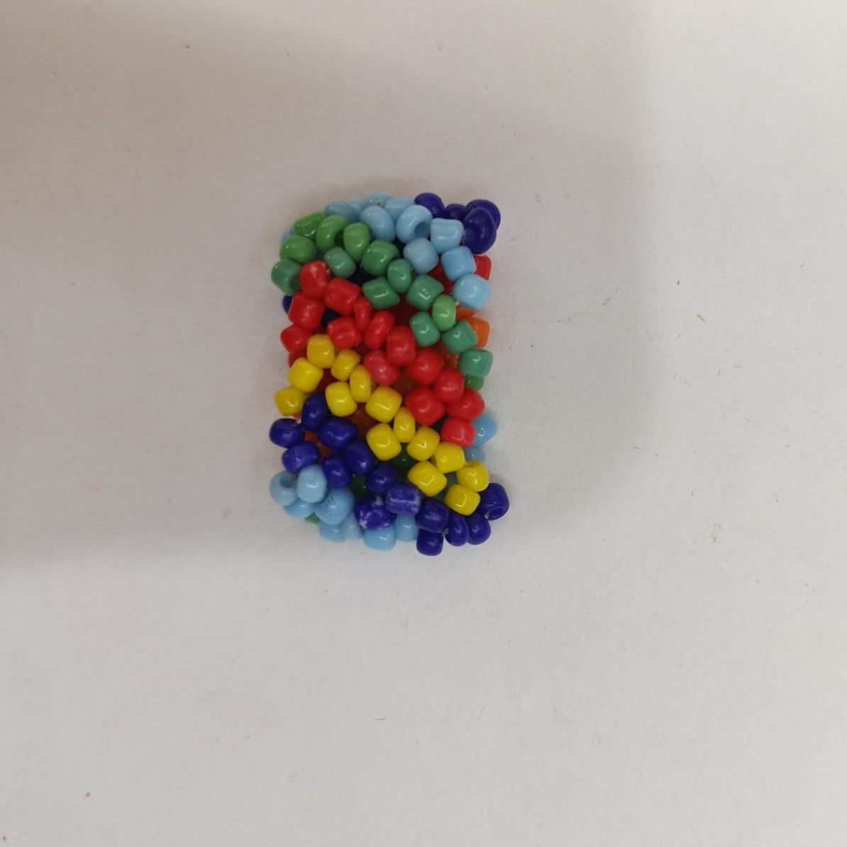 Indian Pop Pop Bohemian Ethnic style Handmade 6/0 m bead elastic Ring 79