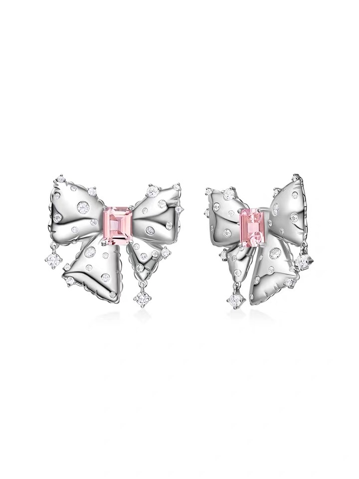Starry Sky bow stud earrings details Picture