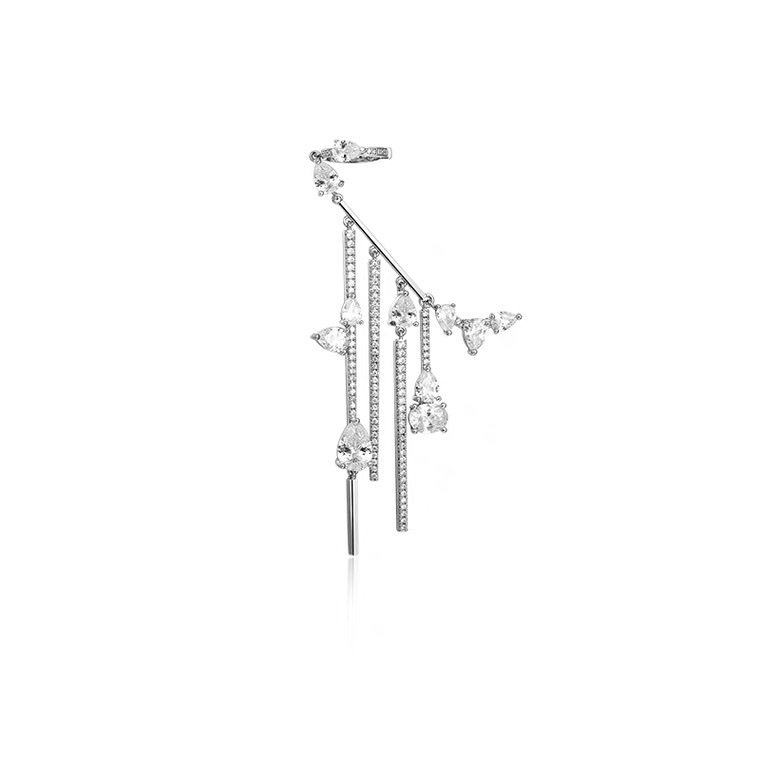 Zirconium water drop ear bone clip details Picture