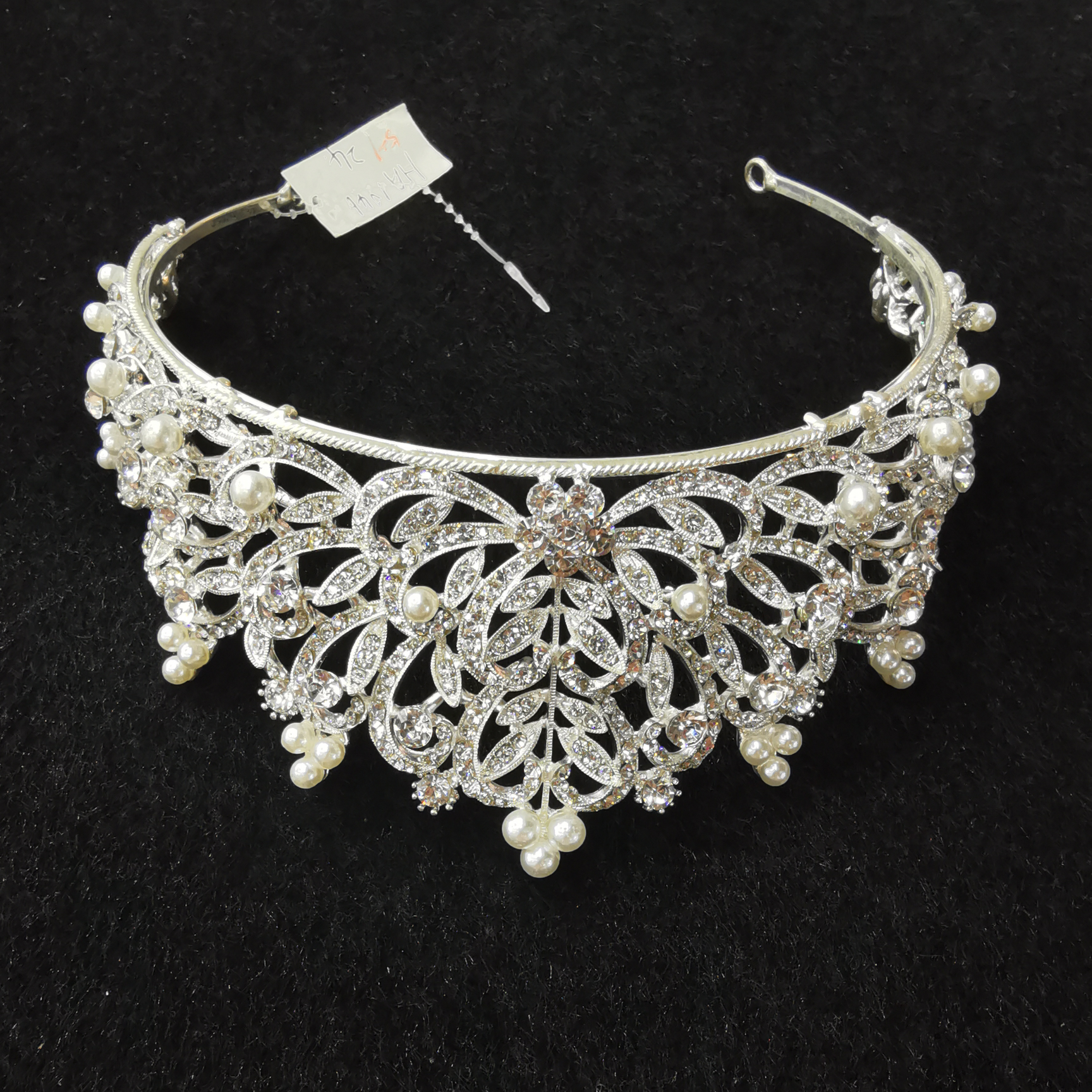 High-end dress headwear 2021 new Japanese and Korean wedding tiara Pearl crown hair accessories
