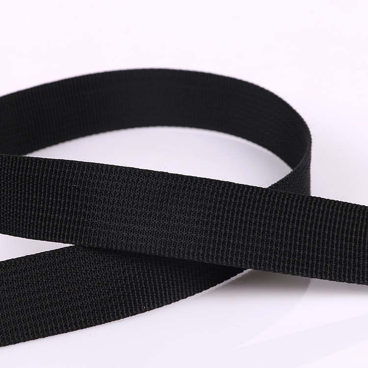 Black environmental protection 2.5 small pit with fine pit pattern hand ribbon Pit pattern bag belt bag belt: 8#