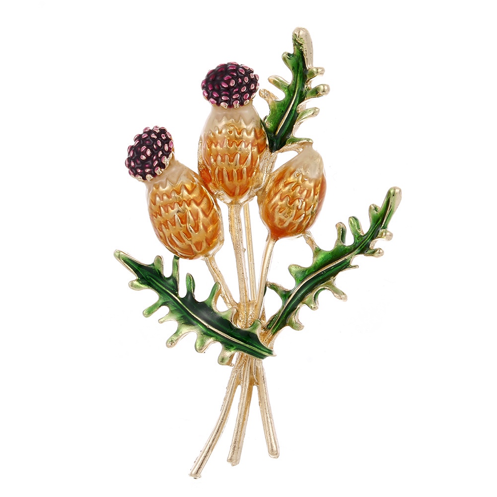 欧美饰品 新款滴油花卉饰品 韩版流行胸花 