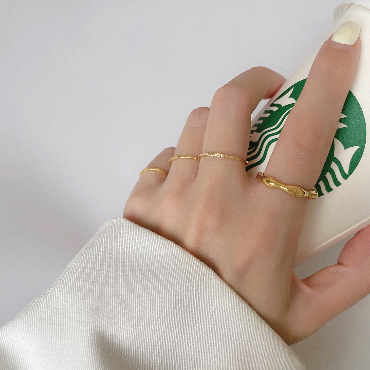 Vegan ring fashion index finger joint ring female niche design simple