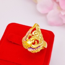Pink dripping Phoenix ring