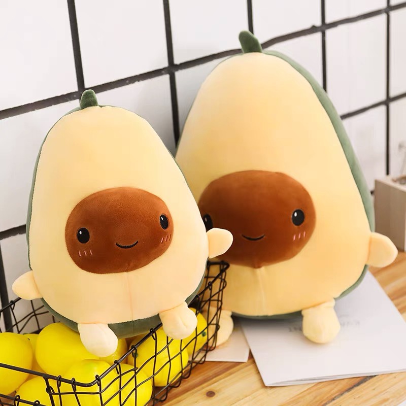 Instagram cute Internet celebrity avocado throw pillow, plush toy doll, lazy person backrest pad, birthday gift for girls