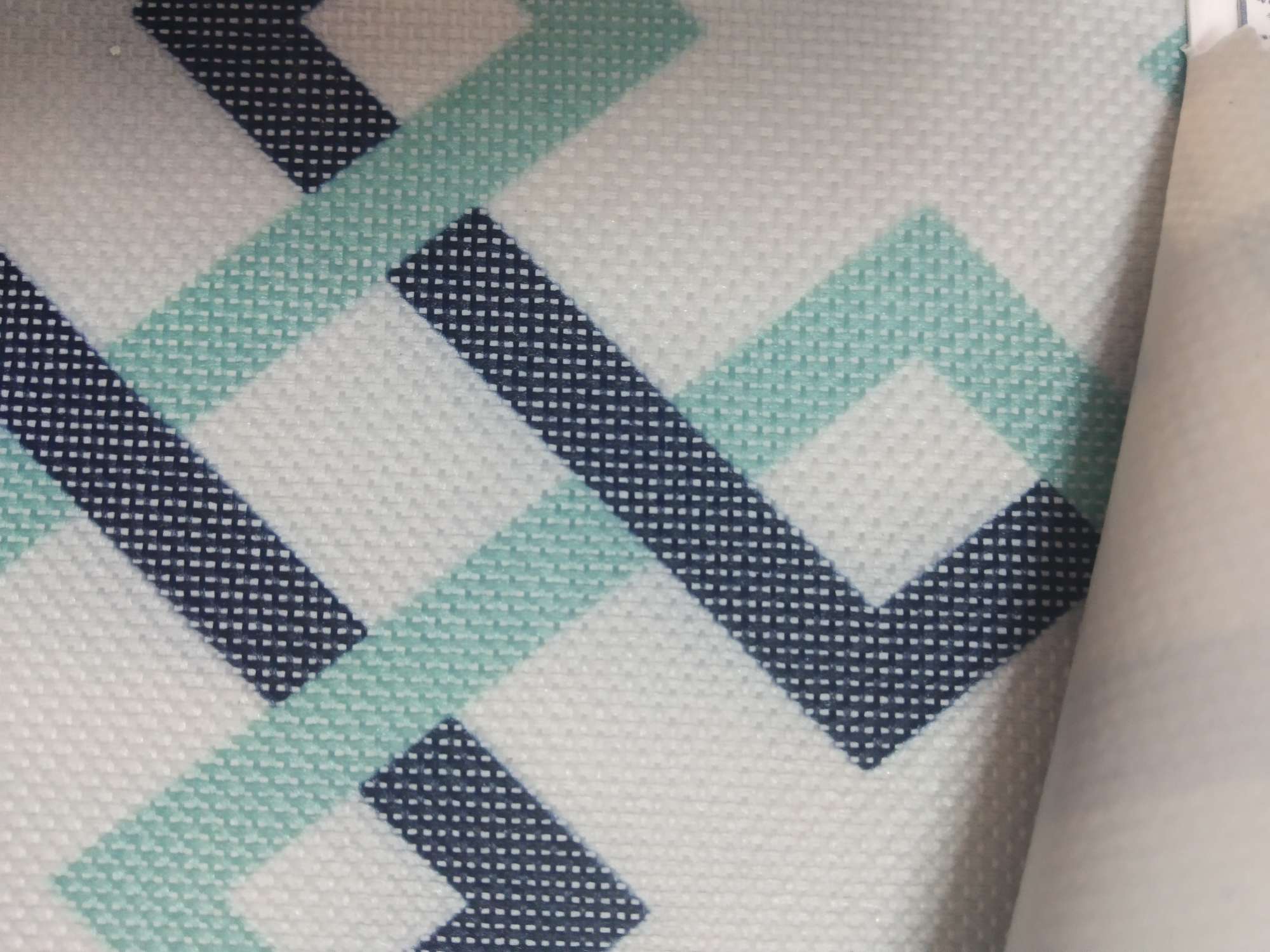 TY-- 033-9 600D printed 16# blue checkered Specification image