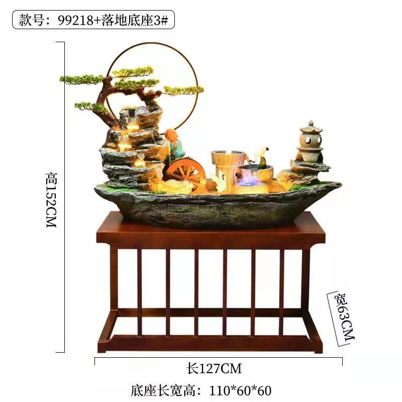Desk, office, small bonsai, air humidification, Zhuge craft, courtyard water flow ornaments, balcony fish pond landscaping, rooftop garden decoration and arrangement, landscape fish tank fountain, atomization humidifier, bestseller, 7279-87 new China detail image 12