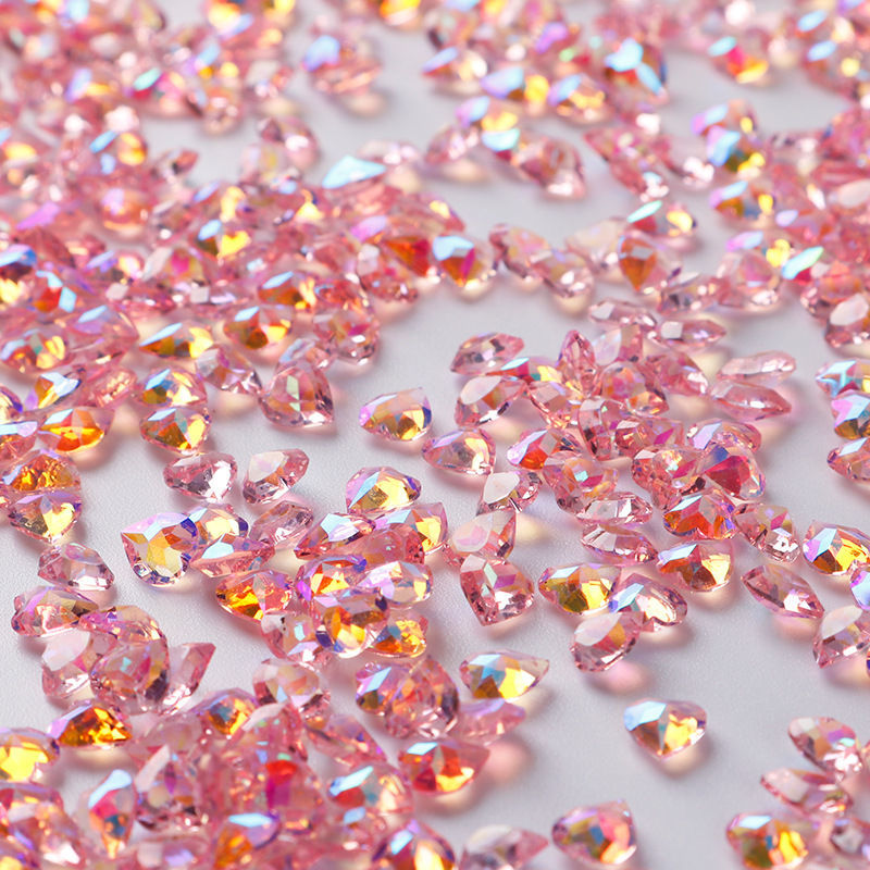 Nail jewelry shaped diamond flat mixed net celebrity AB color Champagne super flash diamond Japanese nail jewelry 25 thumbnail