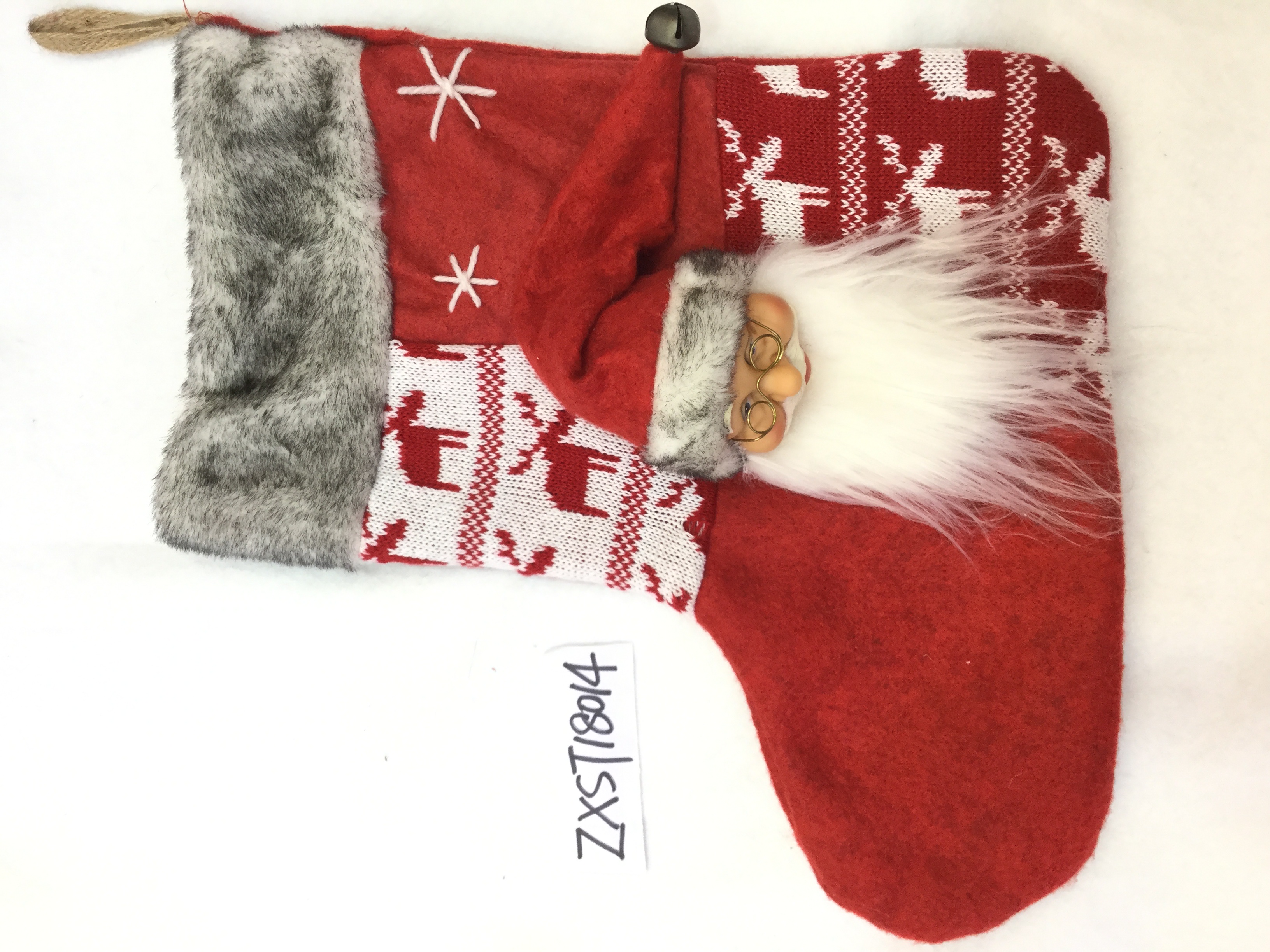 L C impresión elementos de navidad 10 calcetines de navidad fábrica venta directa Item Picture