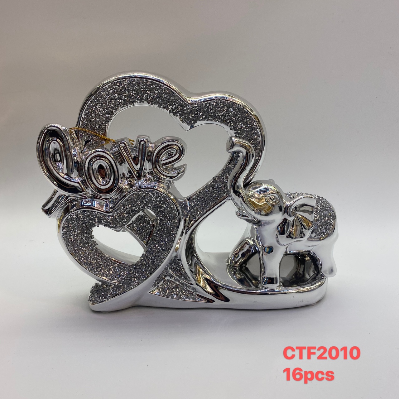 Animal decoration ceramic elephant decoration plated gold silver decoration Japanese pastoral style home craft decoration 5 Gold fort vase