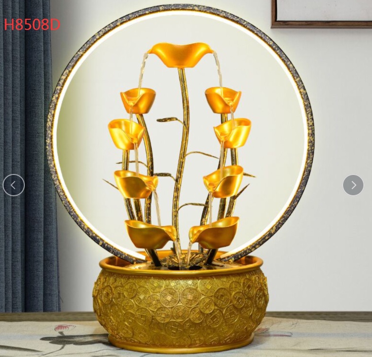 Desk, office, small bonsai, air humidification, Zhuge craft, courtyard water flow ornaments, balcony fish pond landscaping, rooftop garden decoration and arrangement, landscape fish tank fountain, atomization humidifier, bestseller, 7279-87 new China detail image 2