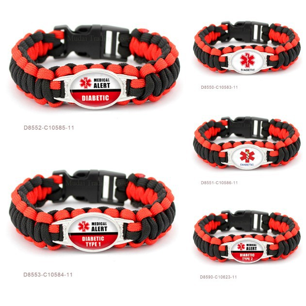 FLY158 Diabetic Type1 Diabetes seven-core parasol camping bracelet bracelet
