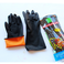宏富牌黑色加厚工业耐酸碱手套 高级乳胶手套 防腐蚀电镀劳保手套图