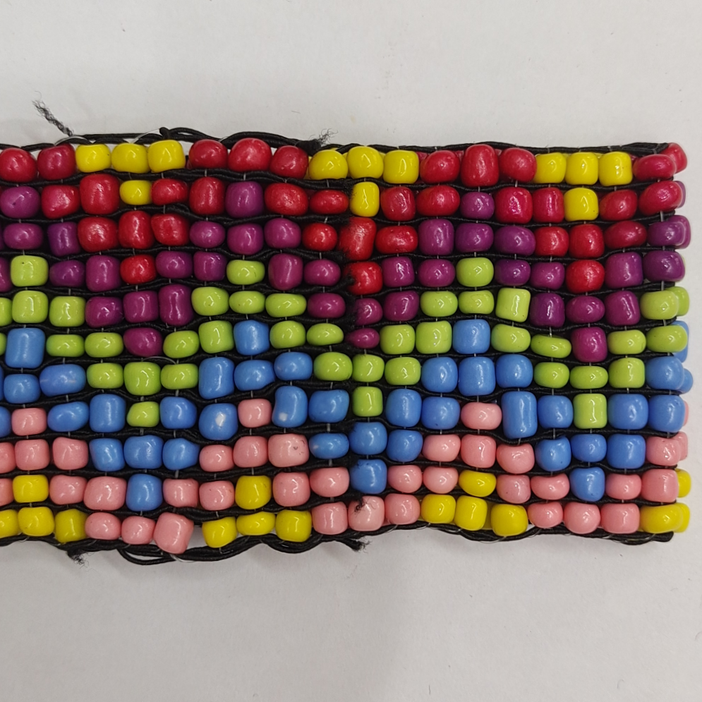 Indian Pop Pop Bohemian Ethnic style Handmade 6/0 m bead elastic bracelet 9