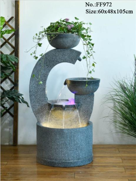 诸葛工艺庭院流水摆件阳台鱼池造景顶楼花园装饰布置景观鱼缸喷泉雾化加湿器爆款7279-90详情图3