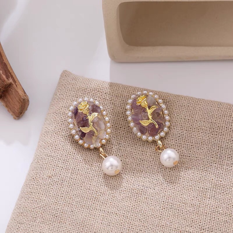 Retro ethnic style Bohemian court Lolita trend earrings