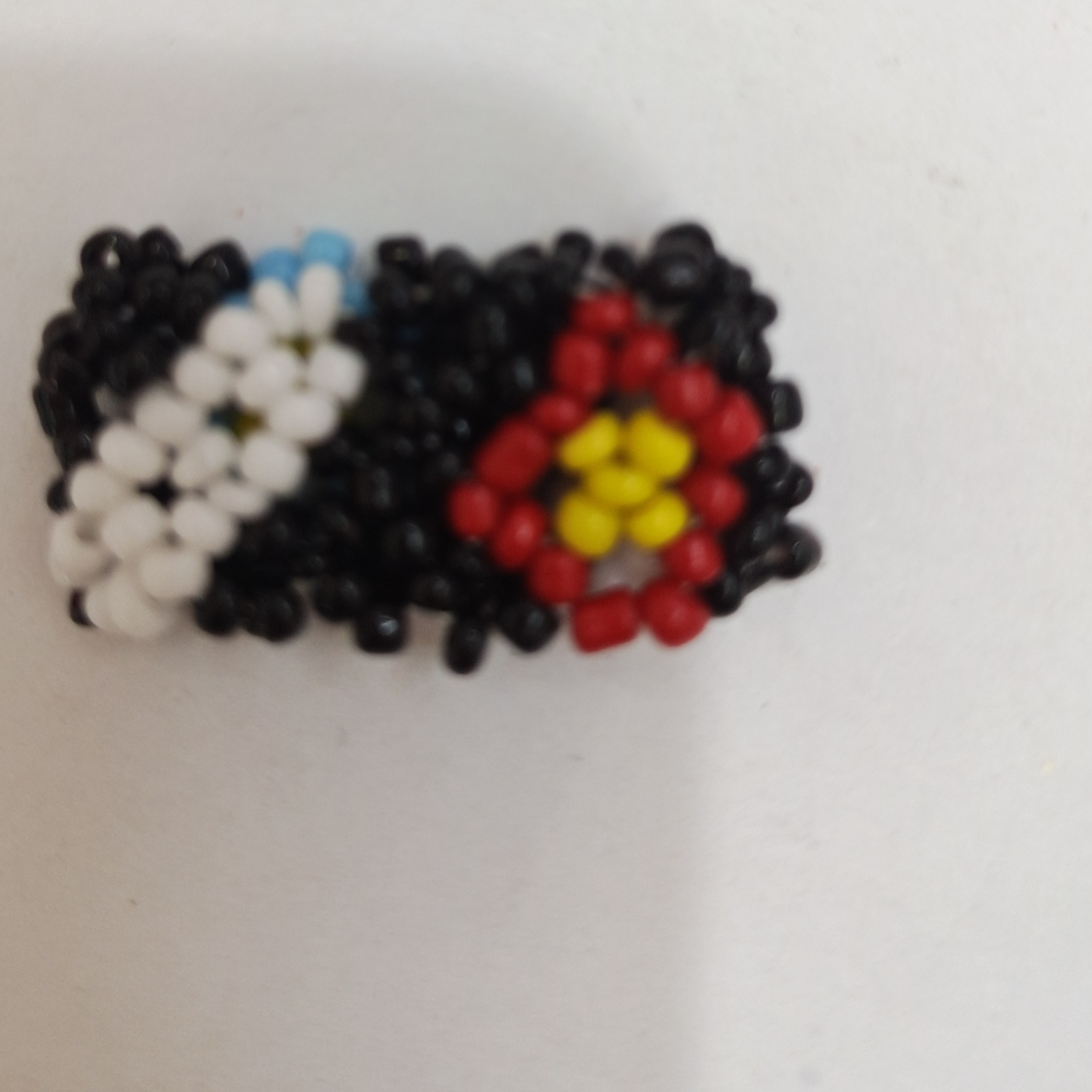 Indian Pop Pop Bohemian Ethnic style Handmade 6/0 m bead elastic Ring 72