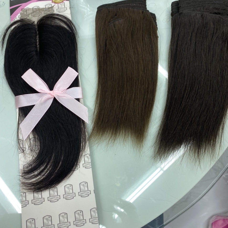 Hair clip on the top of the head