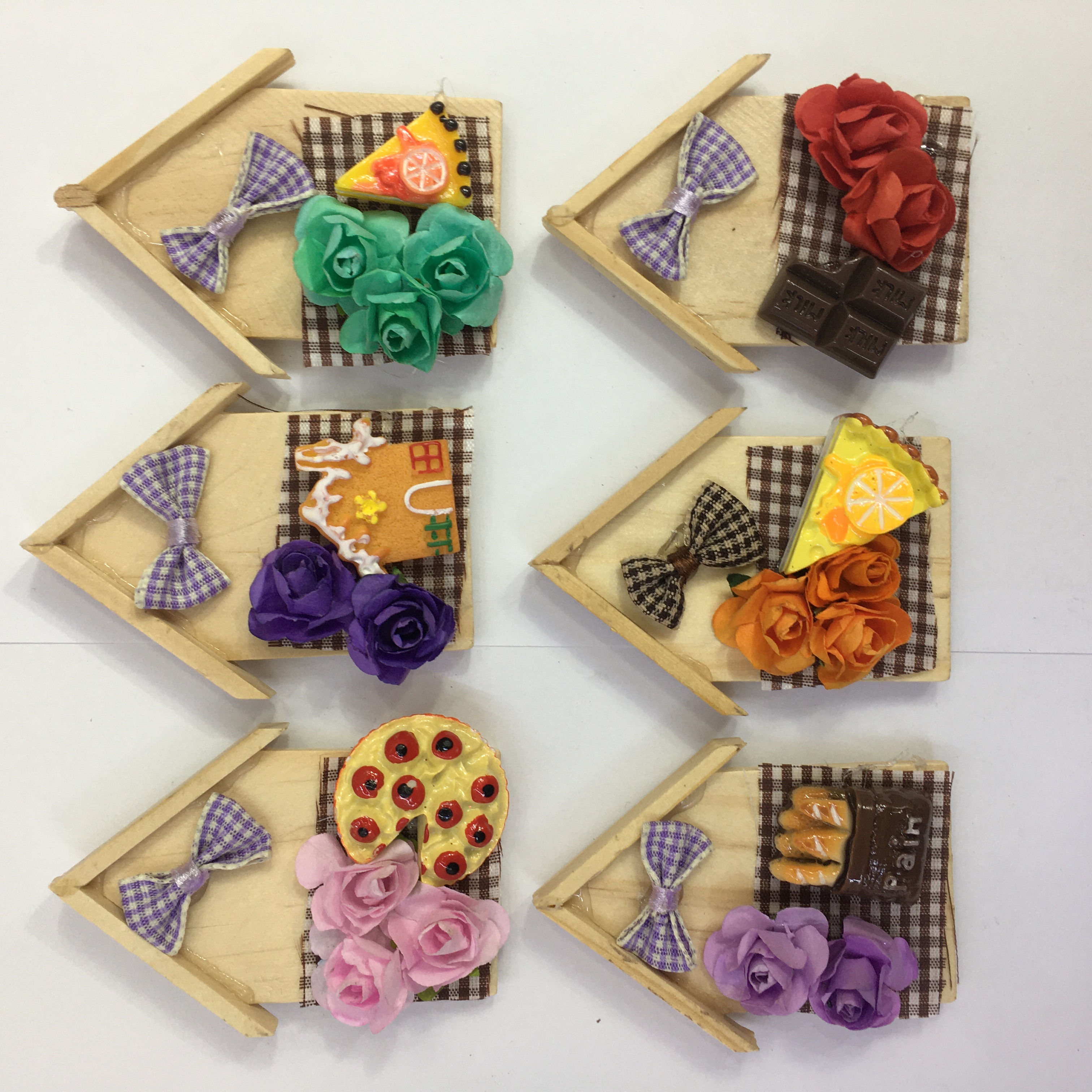 Wooden fridge magnets 5