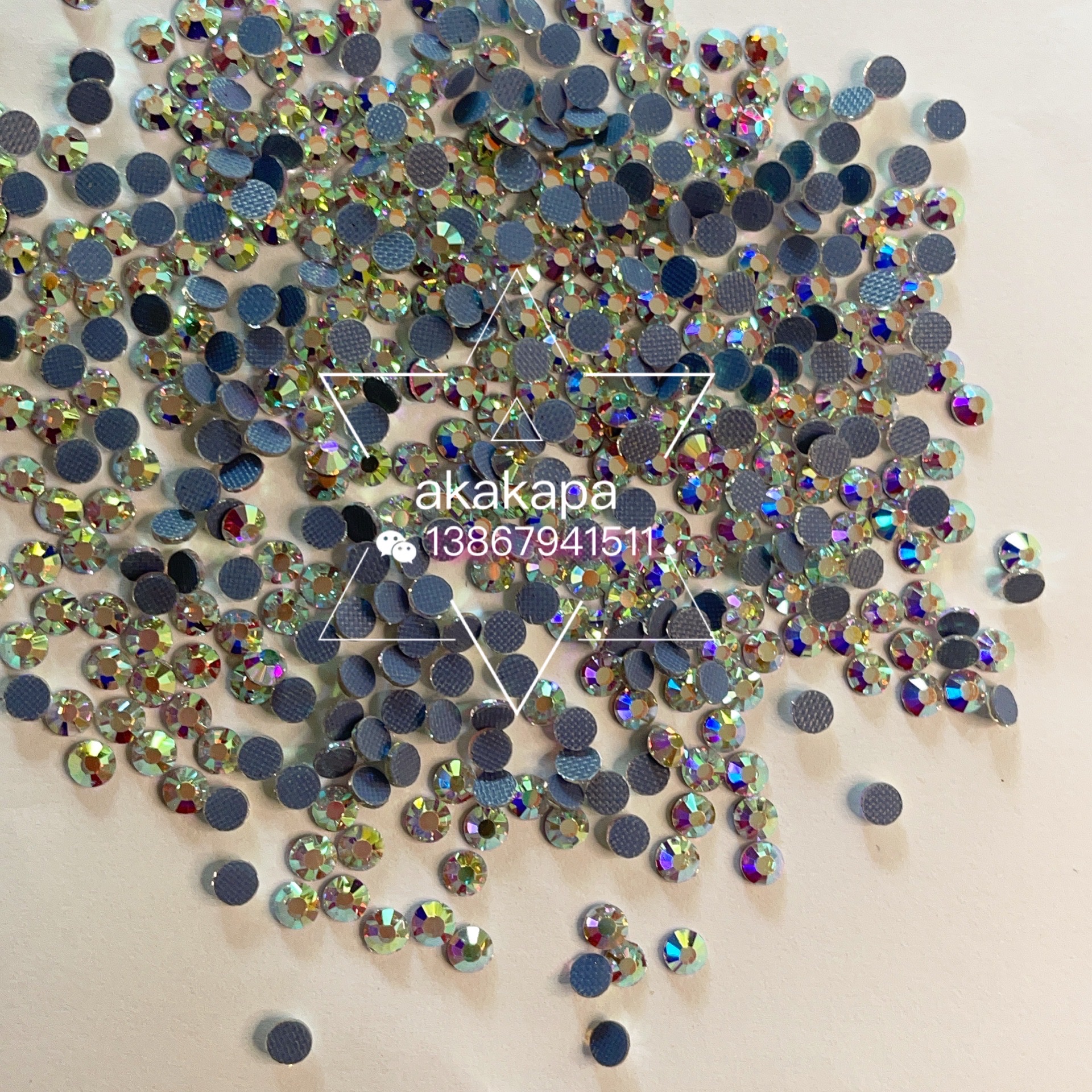 免洗胶加固胶 多切面钻平底钻 婚纱钻秀禾服粘烫钻细节图