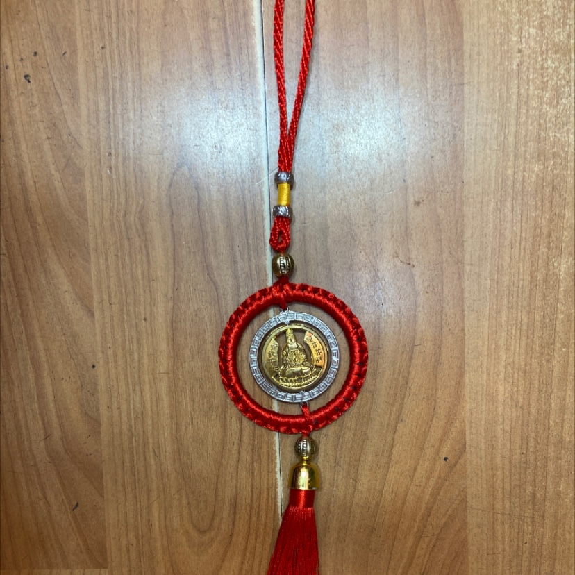 R Pendant ring silver rotating Guan Yin image