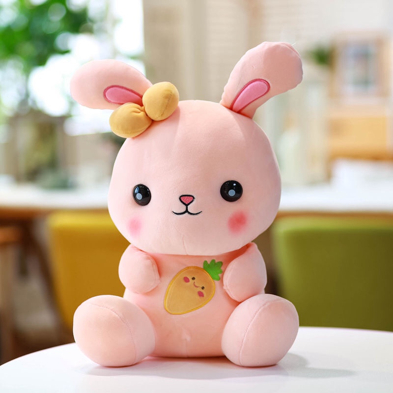 Super soft rabbit plush toy small White rabbit rabbit doll Lop rabbit big size bed sleeping doll gift