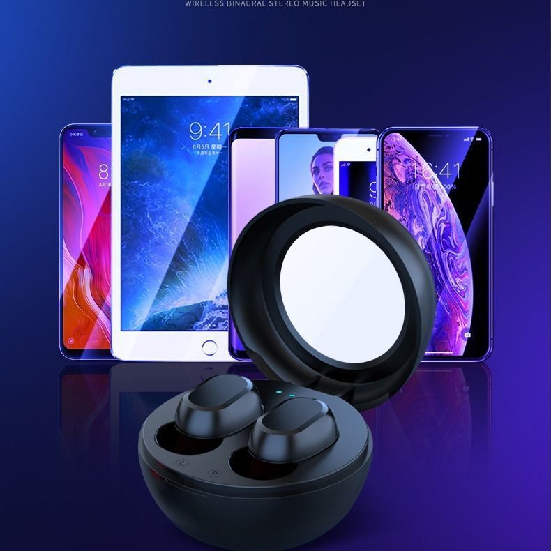 Bluetooth BM34 dual earphones Invisible cute Student wireless earphones Cute universal semi-in-ear mini rechargeable