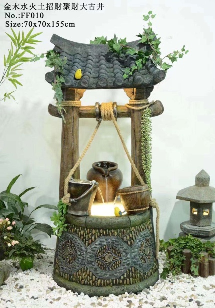 诸葛工艺庭院流水摆件阳台鱼池造景顶楼花园装饰布置景观鱼缸喷泉雾化加湿器爆款7279-90详情图16