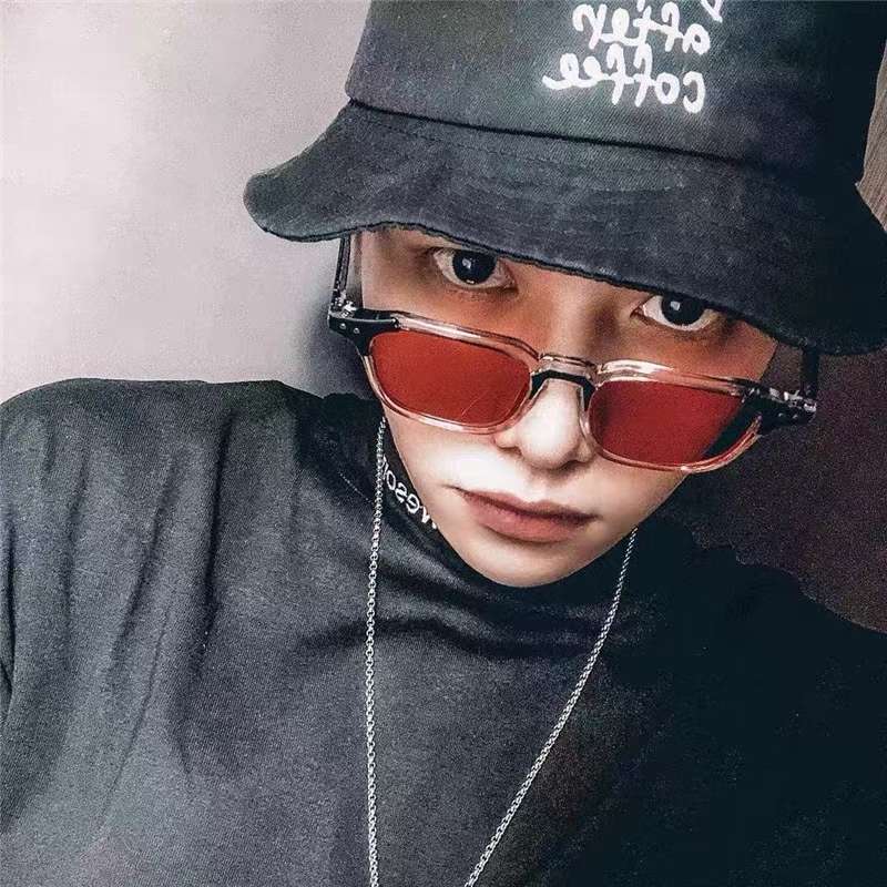 2024新款韩版时尚太阳镜方框墨镜男女米钉眼镜3327详情2