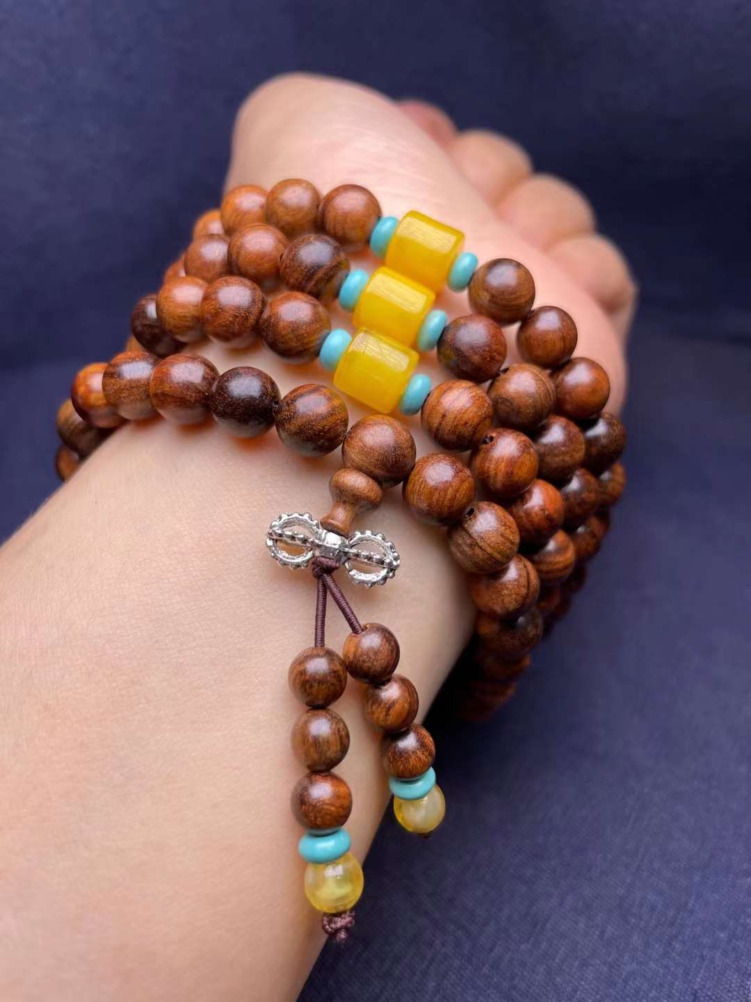 8m sandalwood 108 perlas de buda sandalwood negro Item Picture